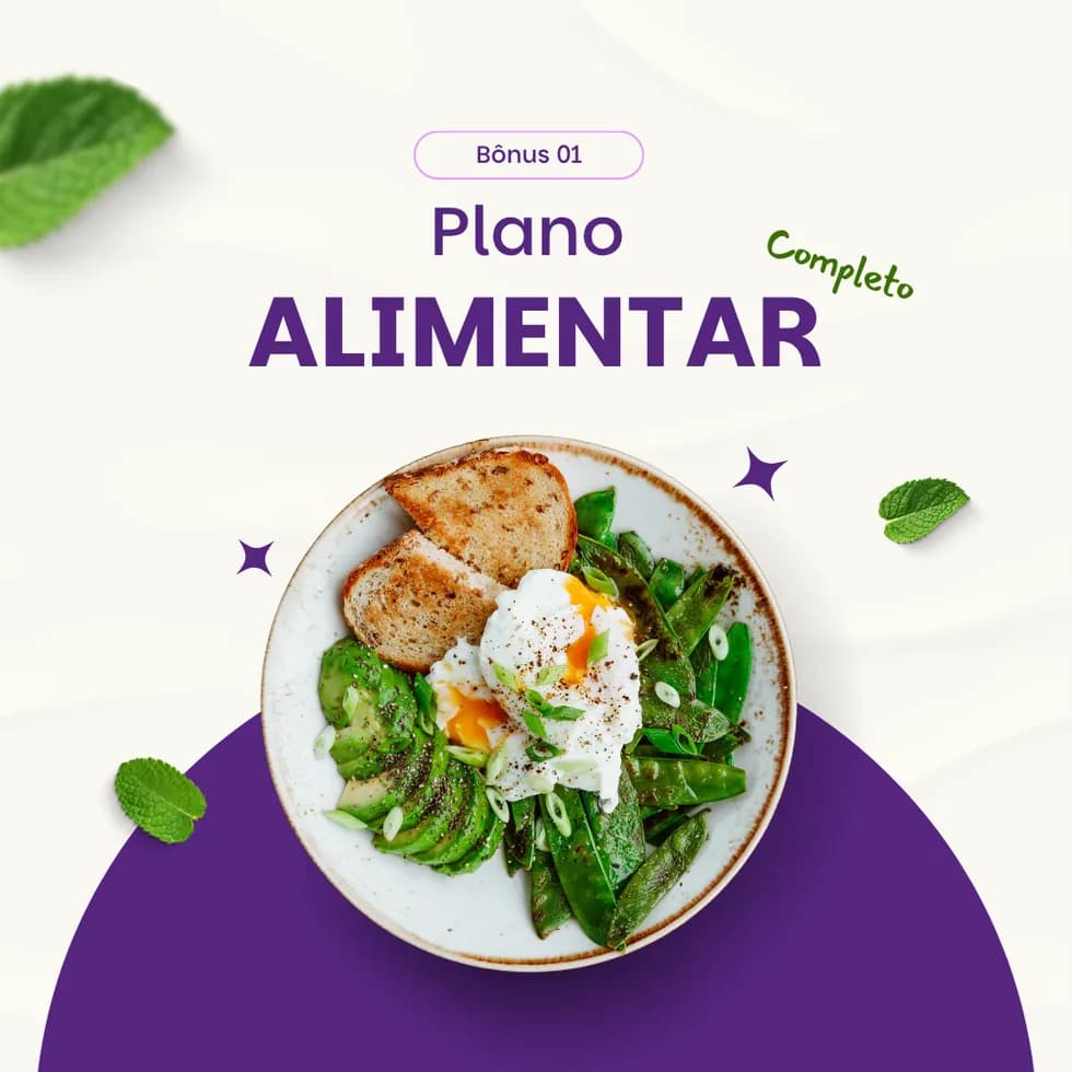 Capa do bônus: Plano alimentar completo